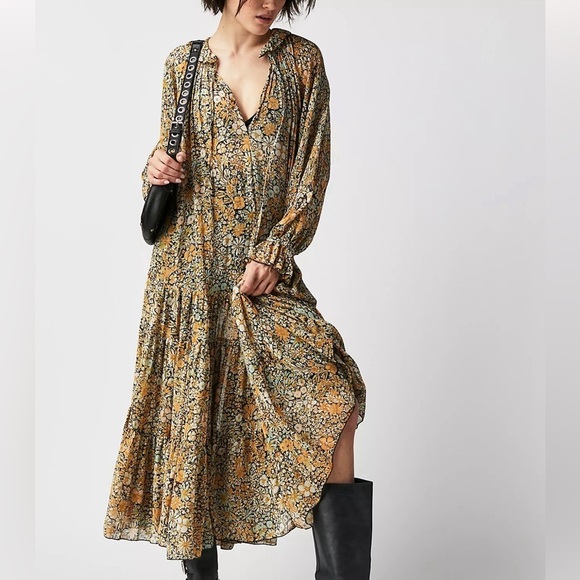 Free People Feeling Groovy Maxi Dress - Picture 2 of 13
